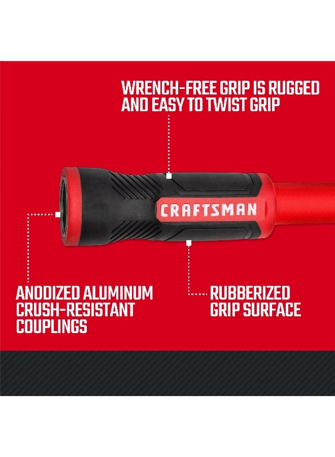 ORBIT Craftsman Professional Grade Hot Water Hose Red and Black 5/8 Inch x 75 ft CMXMHBB16552 - Image 5