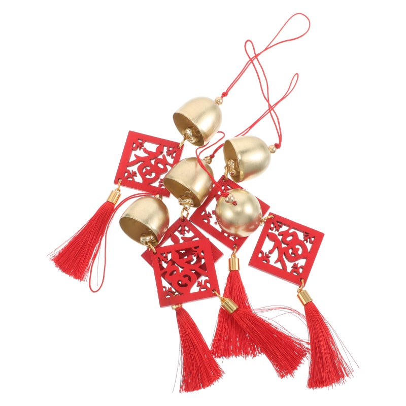5 Pcs Wind Chimes with Blessing Plaques for Garden Patio Outdoor Decor Soothing Melodic Bells - Image 2