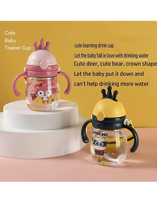 KASTWAVE Sippy Cup for Baby, Sippy Cup for Baby more than 6 months, Spill-Proof Sippy Cup, Toddler Cup with Straw and Handle, Anti-drop - Image 2