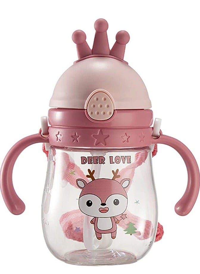 KASTWAVE Sippy Cup for Baby, Sippy Cup for Baby more than 6 months, Spill-Proof Sippy Cup, Toddler Cup with Straw and Handle, Anti-drop - Image 1
