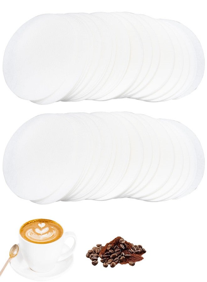 Moicstiy 58mm Coffee Paper Filters, 500 Pcs Espresso Filter Papers for Portafilter Machines, 2.28 Inch Disposable Round Puck Screen Compatible with Standard Espresso Makers
