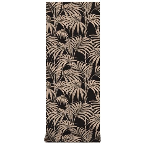 Graham & Brown Honolulu Gold Wallpaper, Black/Metallic - Image 1