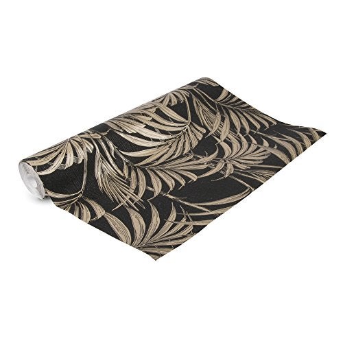 Graham & Brown Honolulu Gold Wallpaper, Black/Metallic - Image 5