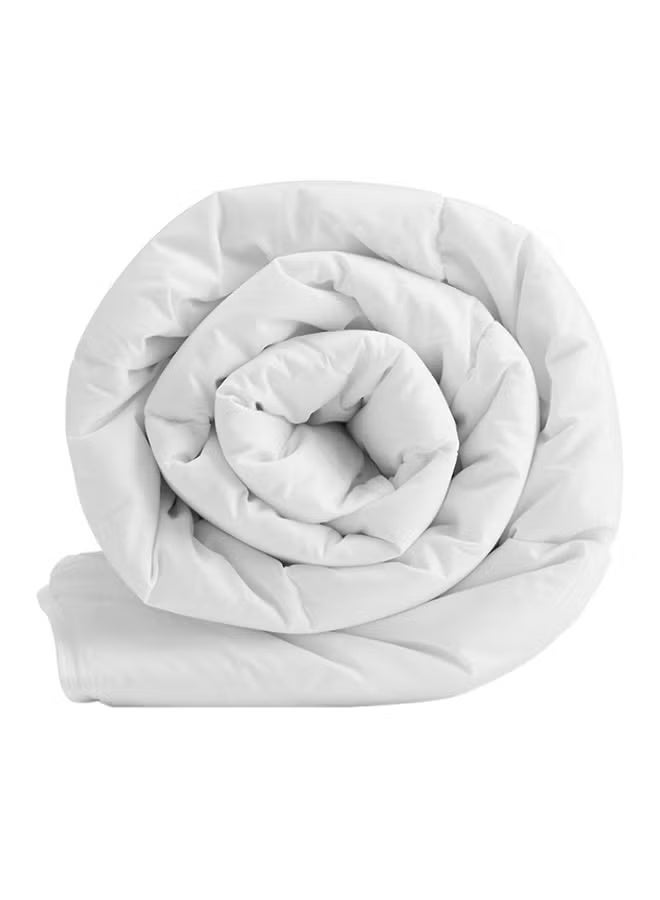 ديلز فور لس لحاف قطن بتصميم صلب أبيض 160x210سم