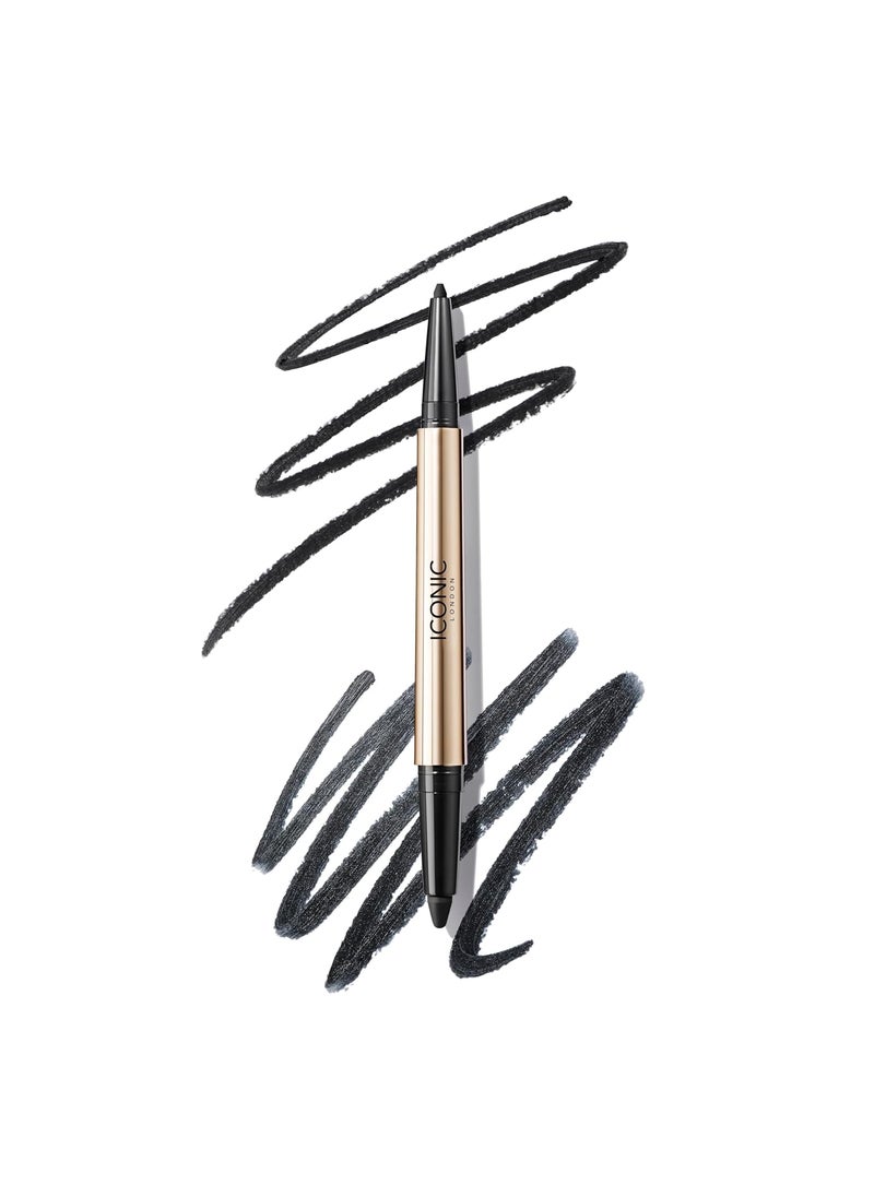 ICONIC LONDON ICONIC LONDON Smokey Eye Duo Eyeliner | Creamy, Easy to Blend 2-in-1 Eyeliner Crayon, Water Resistant, Cruelty Free, Vegan Makeup 