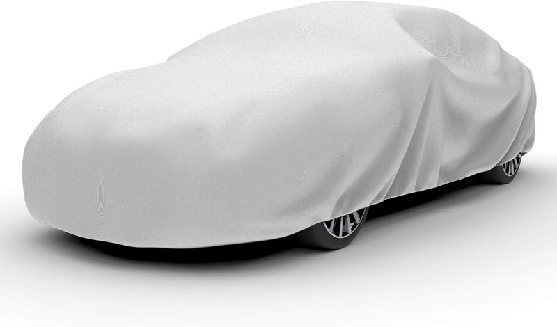 Budge Lite Car Cover Dirtproof, Scratch Resistant, Breathable, Dustproof, Car Cover Fits Sedans up to 200", Gray - Image 1