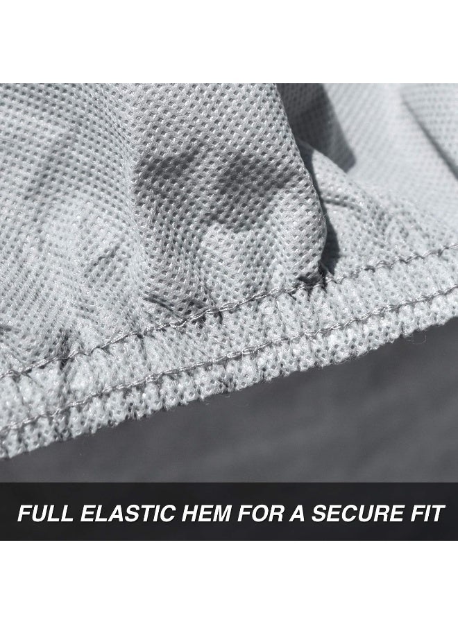 Budge Lite Car Cover Dirtproof, Scratch Resistant, Breathable, Dustproof, Car Cover Fits Sedans up to 200", Gray - Image 5