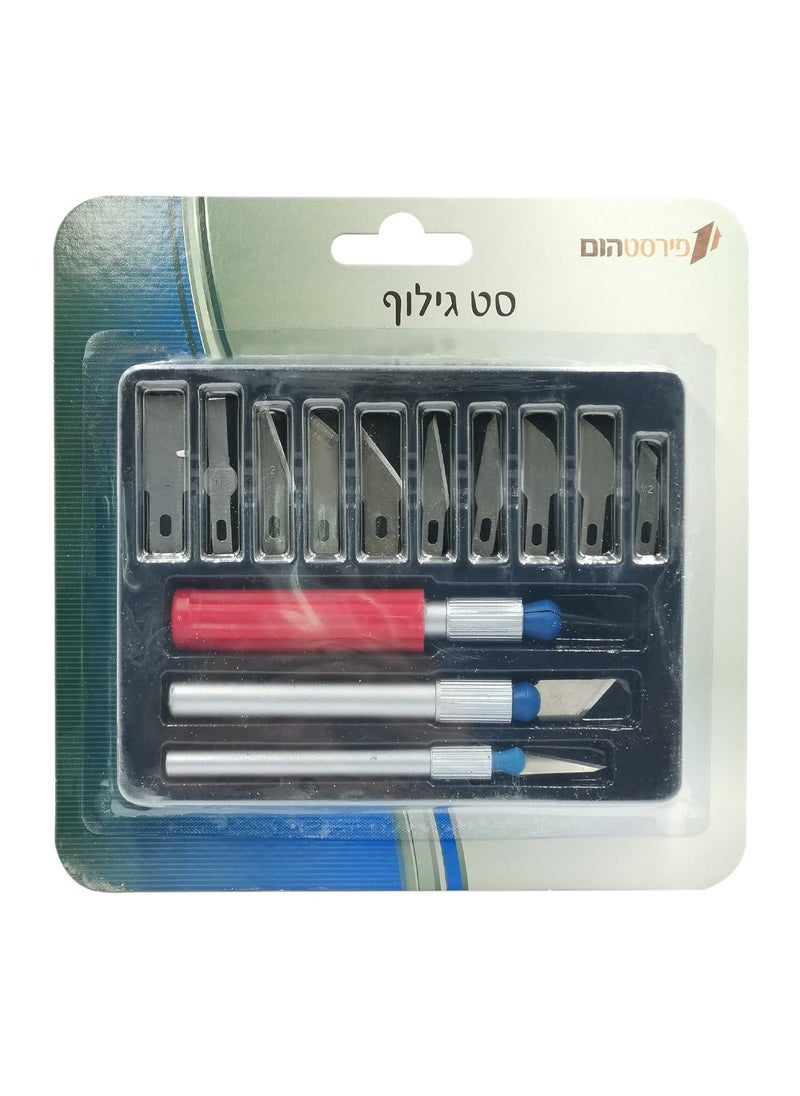 Hobby Professional Hobby Knife Set 13 Piece Crafts Carving Kit for DIY Engraving  - Image 4