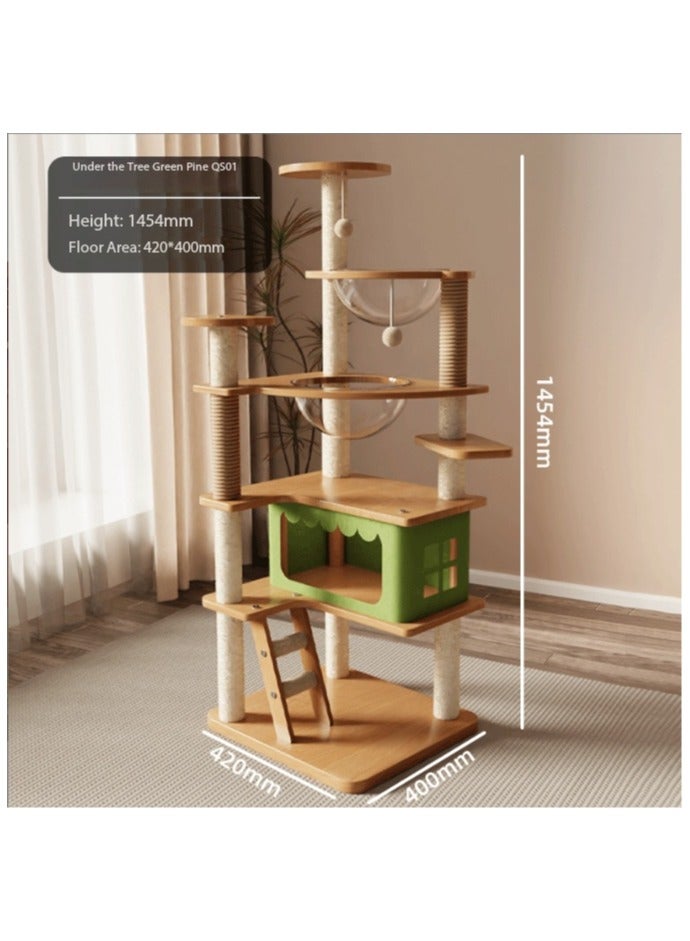 Cat tree, multi-functional, multi-layered, all-season, space capsule-style shelf, cat toy, cat bed all in one, space-saving design. - Image 3