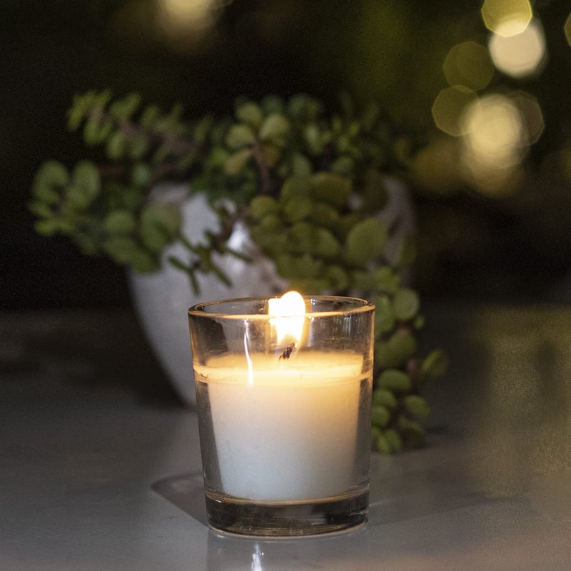 Kaameri Bazaar مجموعة من 6 شموع زجاجية معطرة برائحة الياسمين - هدية لعيد الديوالي للموظفين - Image 4