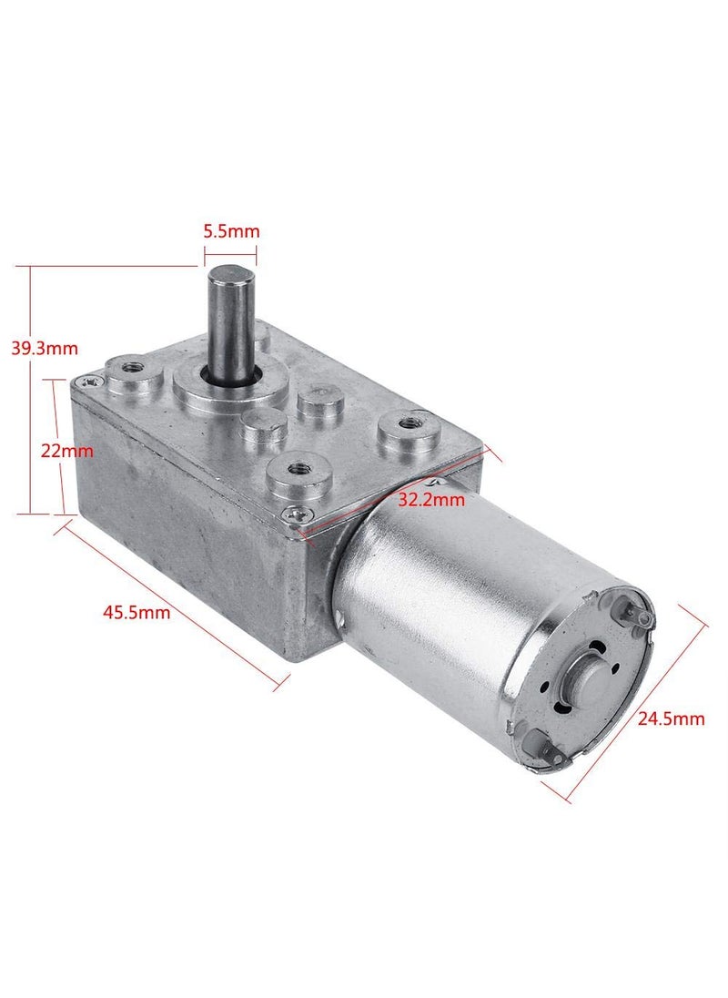 Jadeshay Jadeshay Worm Gear Motor Reversible High Torque Worm Geared Box Motor DC 12V20RPM Versatile Motor for Windows Doors and Miniature Winches  - Image 4
