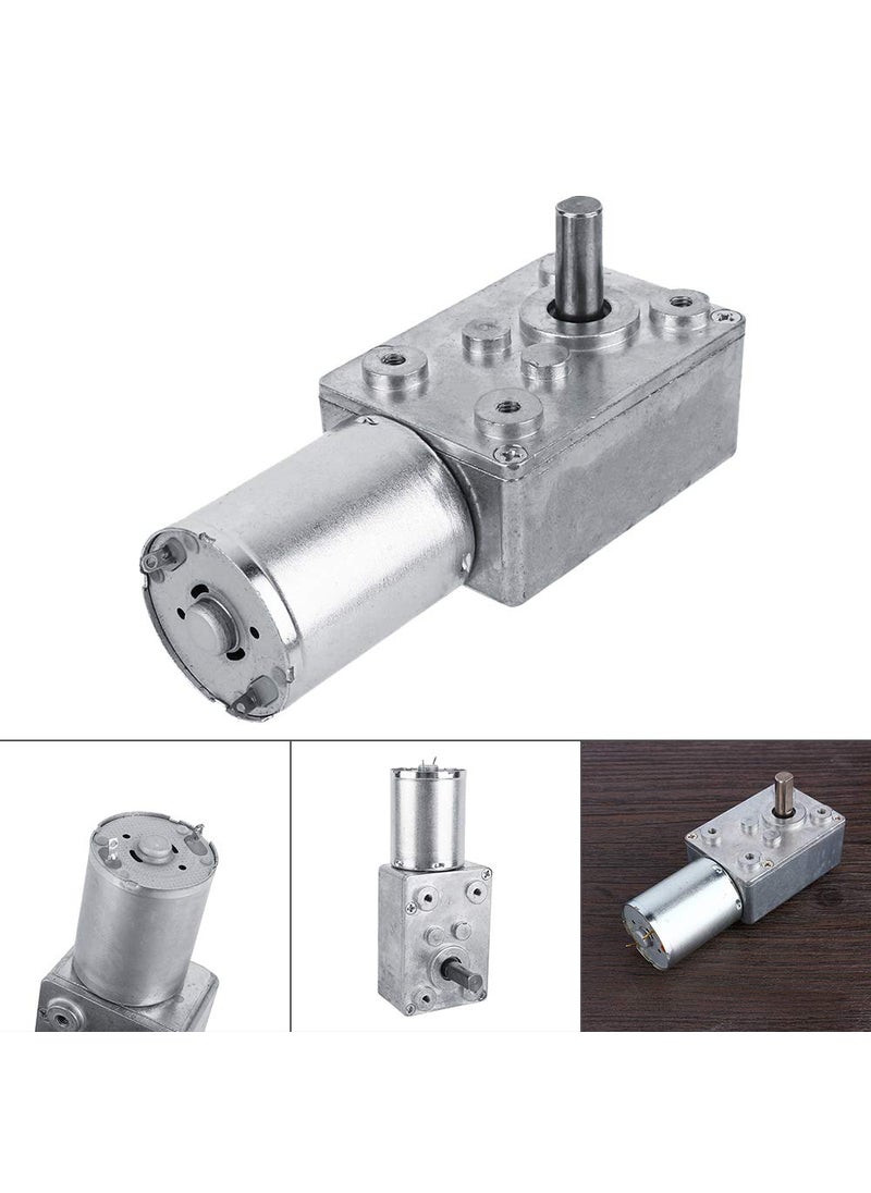 Jadeshay Jadeshay Worm Gear Motor Reversible High Torque Worm Geared Box Motor DC 12V20RPM Versatile Motor for Windows Doors and Miniature Winches  - Image 5