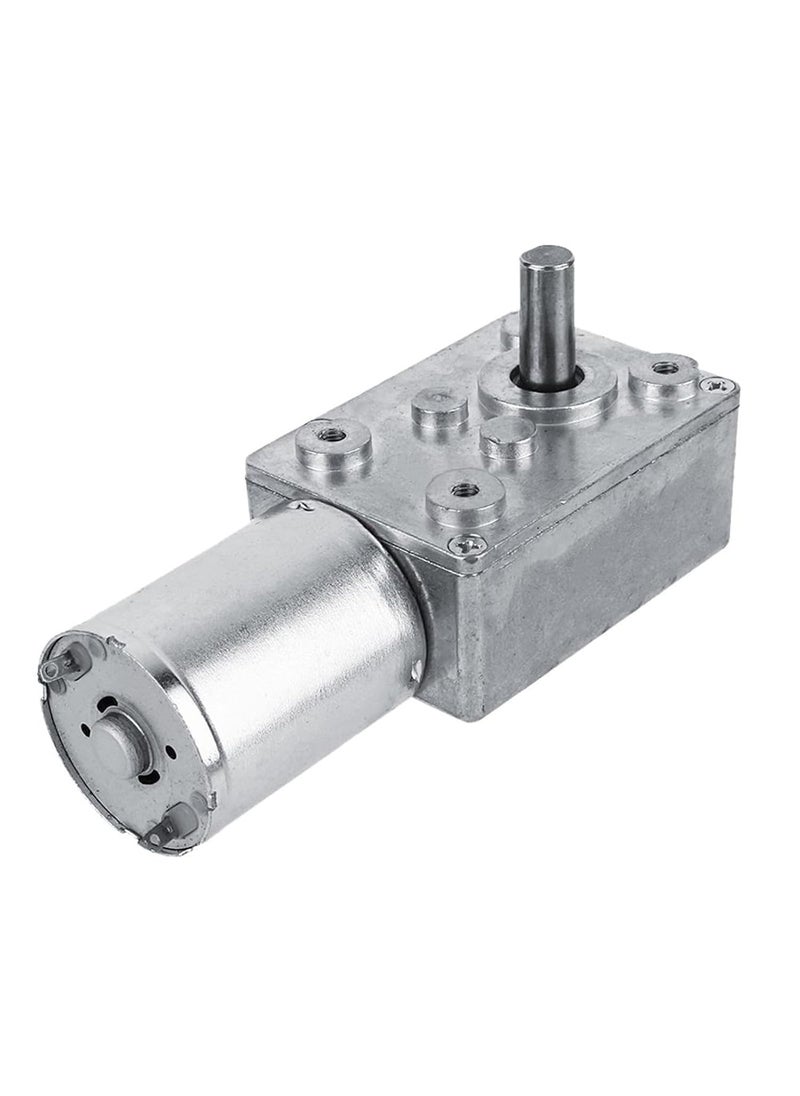 Jadeshay Jadeshay Worm Gear Motor Reversible High Torque Worm Geared Box Motor DC 12V20RPM Versatile Motor for Windows Doors and Miniature Winches  - Image 1