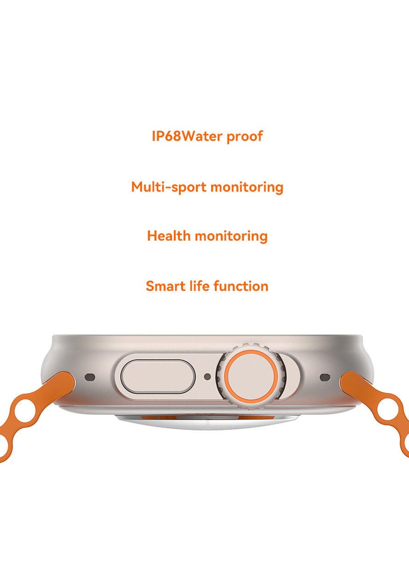 390mAh W68 Plus Ultra Watch 2.2inch Big Screen Waterproof Bluetooth Smart Watch
