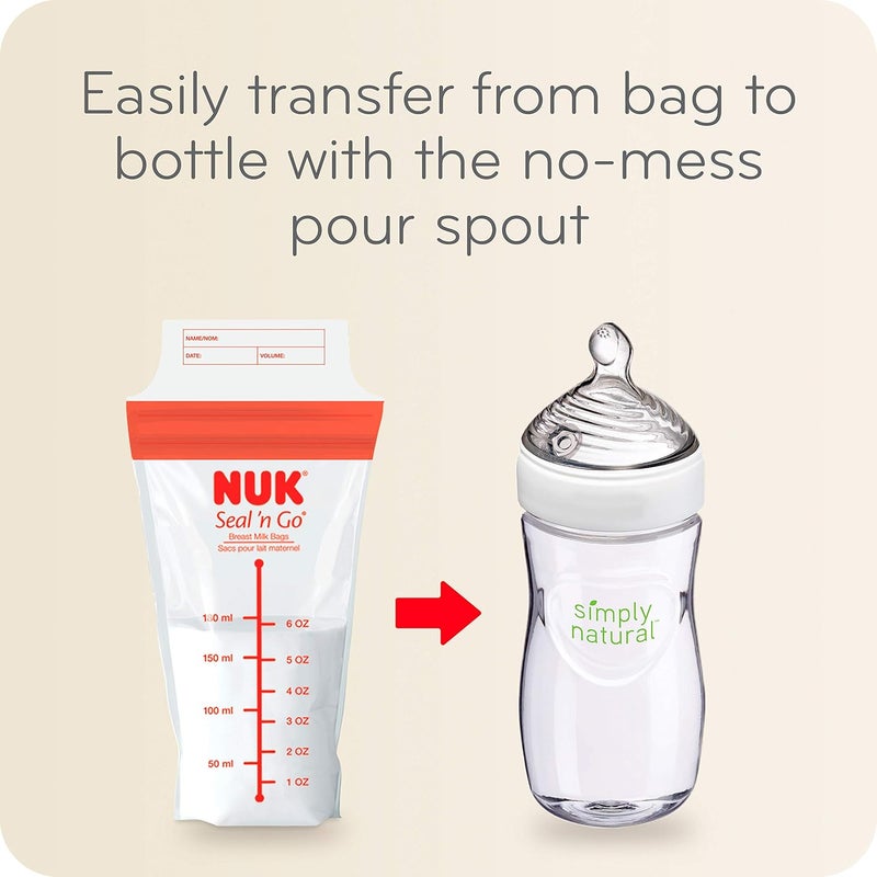 NUK Simply Natural Seal n Go Breast Milk Bags - Image 4