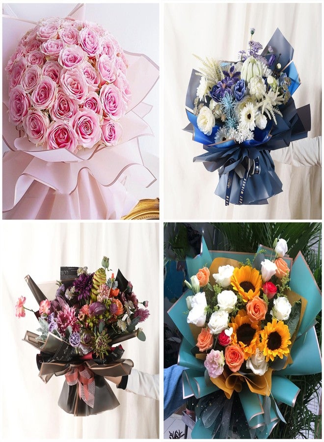 Bupduq 30 Sheets 10colors Flower Bouquet Wrapping Paper，Florist Supplies Waterproof Floral Bouquet Wrapping Paper Bouquet Accessorie，Flower Shop Packaging Pape for DIY Gift Wedding Birthday - Image 5
