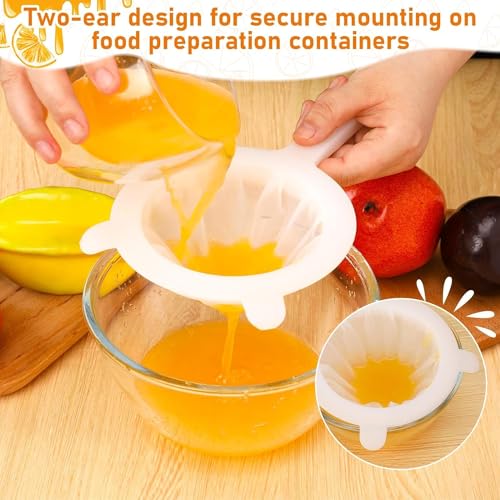 Olrada Nylon Food Filter Mesh Soy Milk Filter Compatible Kitchen Funnel for Filtering Juice, Wine, Milk, Soy Milk Strainer (Milk Strainer Big) - Image 5