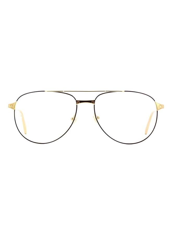Cartier إطار نظارات طبية للجنسين على شكل طيار CT0039O 004 57 - مقاس العدسة: 57 ملم  - Image 3