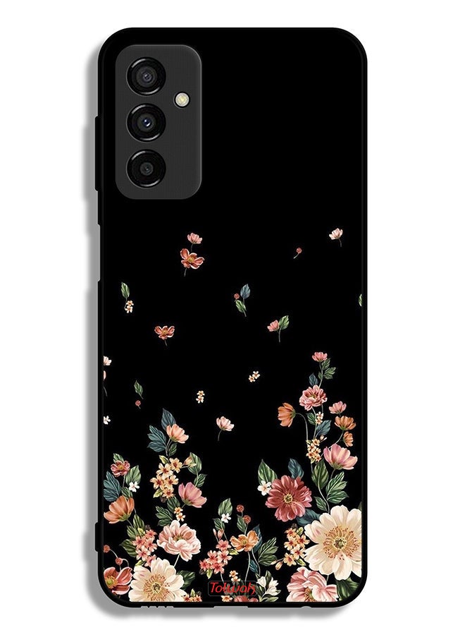 Tolwak Samsung Galaxy F23 Protective Case Cover Small Flowers In Bottom - Image 2