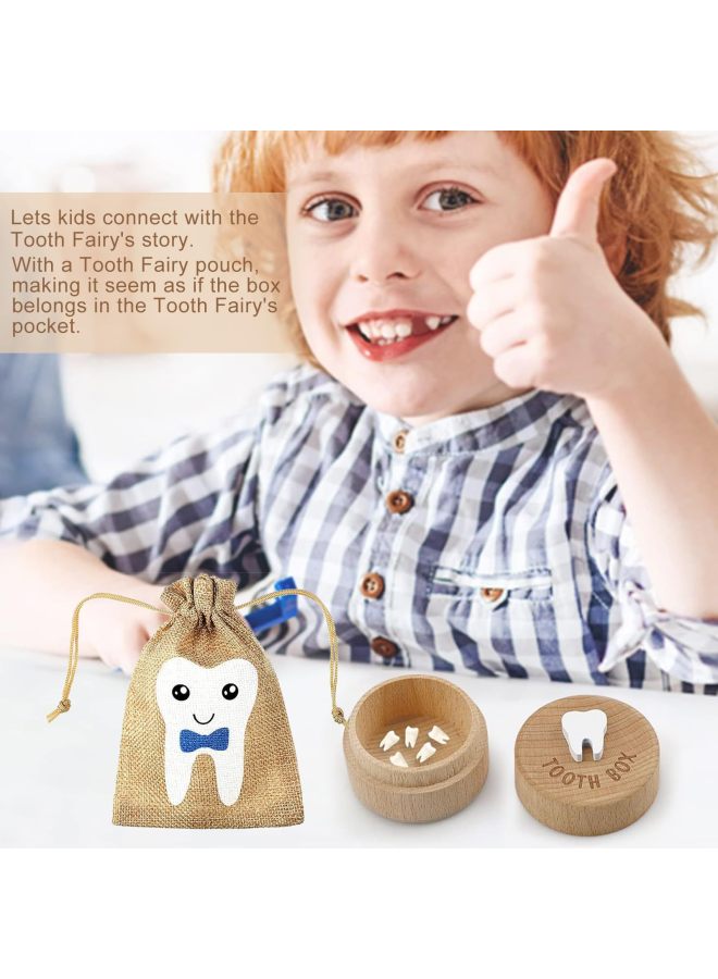 WOOD ART Tooth Fairy Box Baby Tooth Fairy Tooth Holder Wooden Tooth Box Souvenir Baby Souvenir Storage Box - Image 4