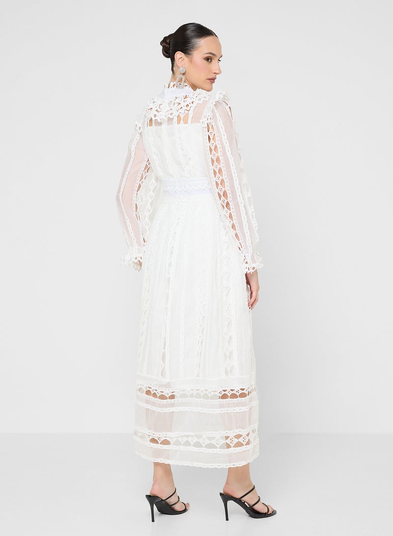 خزانة فستان دانتيل بنقشة السلم - Image 2