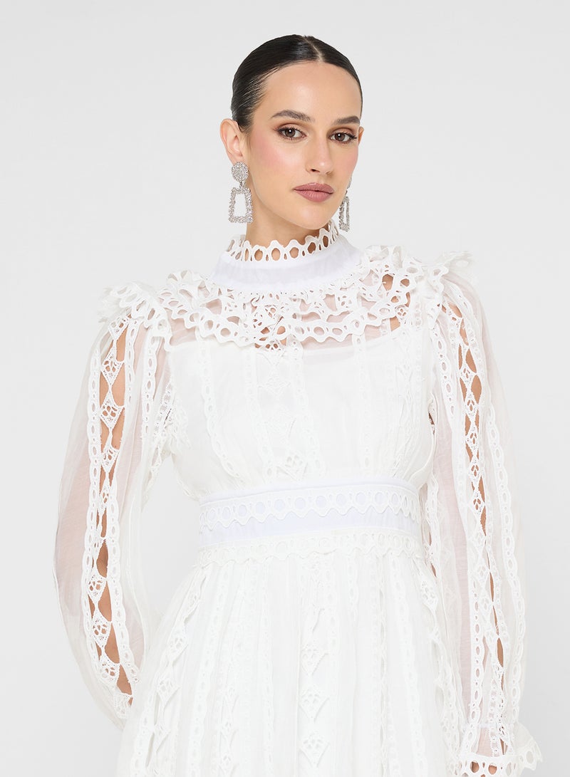 خزانة فستان دانتيل بنقشة السلم - Image 3