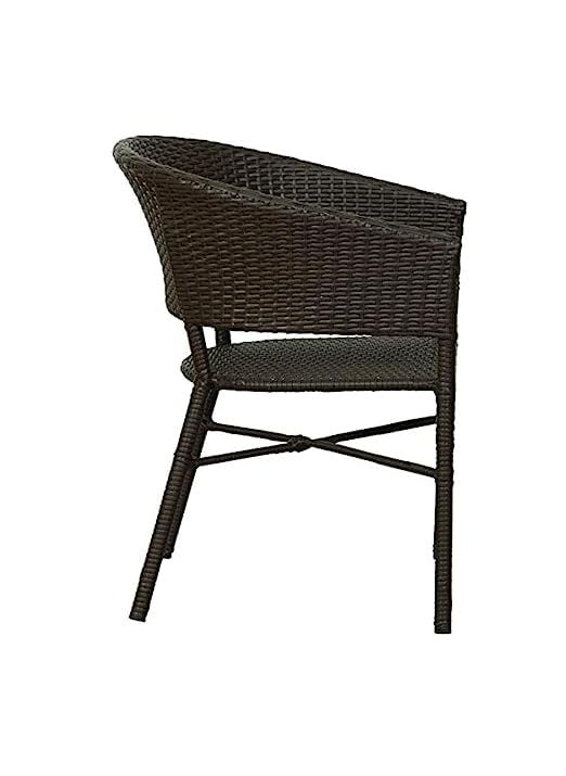ANAND INDIA GROUPS ANAND INDIA GROUPS Indoor Outdoor Furniture Garden Patio Seating Set 2 Chairs and Table Set Balcony Furniture Coffee Table Set Brown  - Image 4
