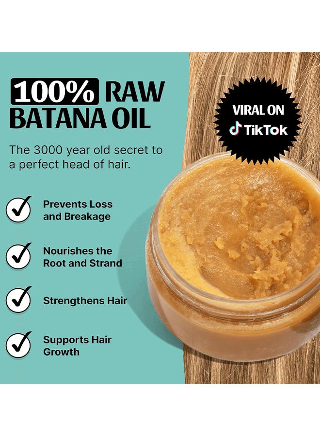 SPOILD 100% Raw Batana Oil /Spoild Batana Oil, Raw Batana Oil For Hair Growth, Hair Oils For Hair Growth, Batana Oil Repair Damaged Hair, Nourish Hair And Increase Gloss Suitable For Everyone 2 oz - Image 3