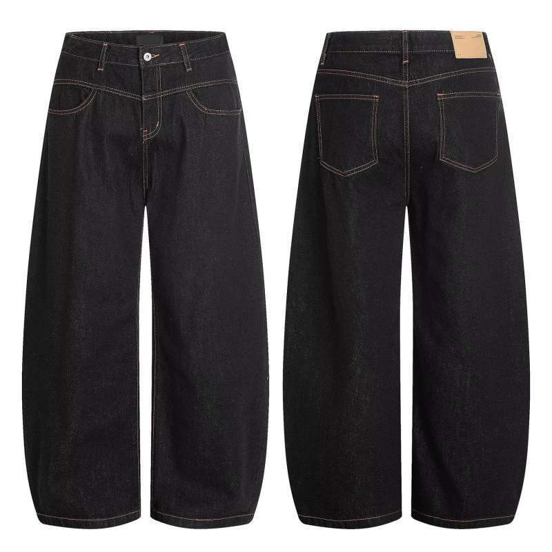 Unisex Classic Denim Jeans Loose Fit Daily Outdoor Wear - Image 1