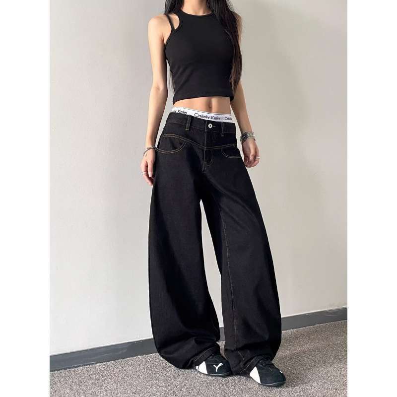 Unisex Classic Denim Jeans Loose Fit Daily Outdoor Wear - Image 4