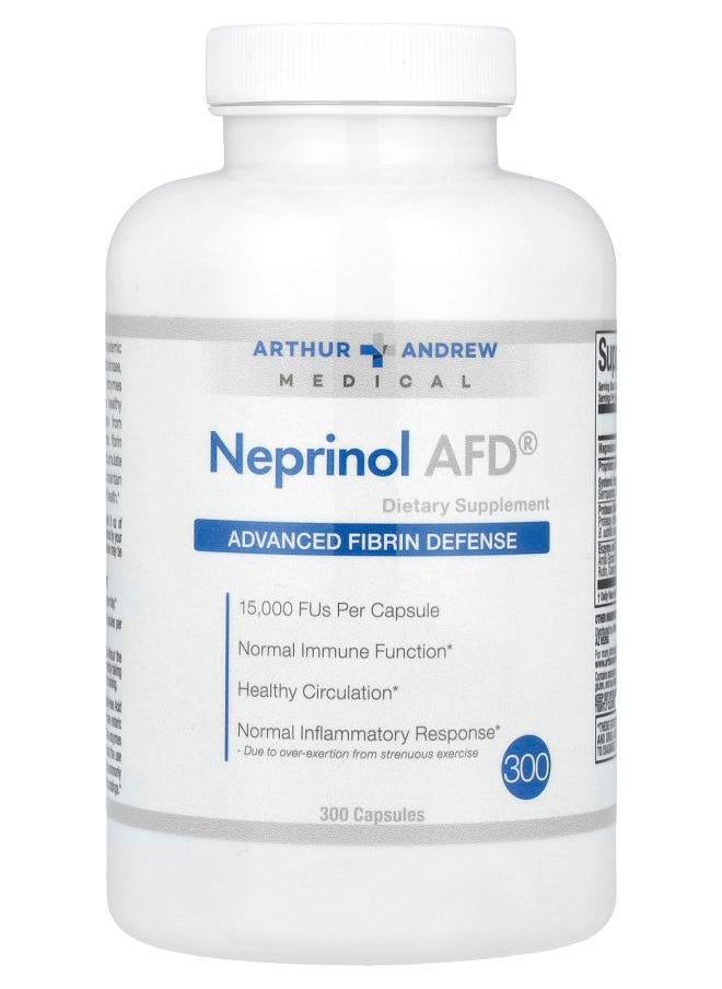 Arthur Andrew Medical - Neprinol AFD® Advanced Fibrin Defense 300 Capsules - Image 1