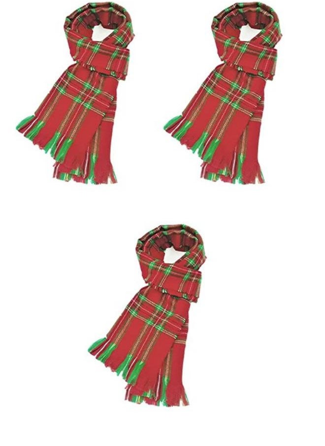 ماركة غير محددة كوفية حمراء للكريسماس 180*31سم 
