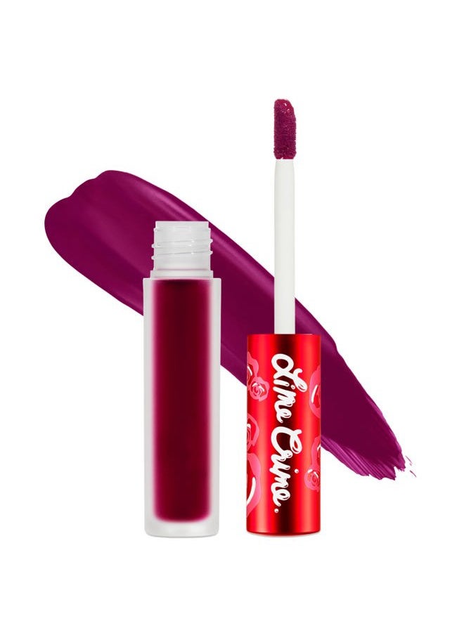 Lime Crime Velvetines Liquid Matte Lipstick, Beet It (Deep Berry Pink) - Bold, Long Lasting Shades & Lip Lining - Stellar Color & High Comfort for All-Day Wear - Talc-Free & Paraben-Free  - Image 1