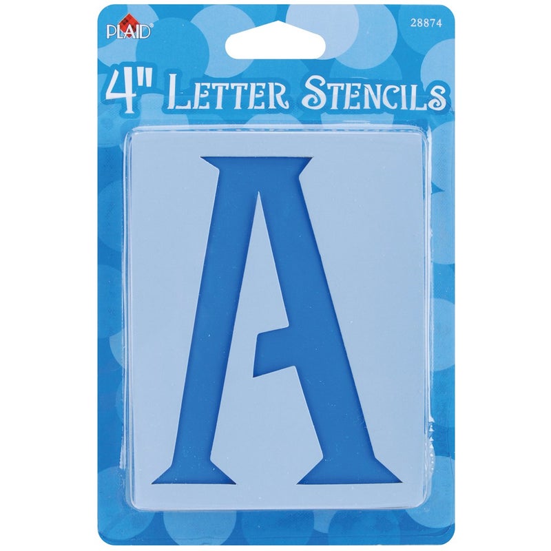 Plaid Letter Stencil Value Pack 4Inch 28874 Genie