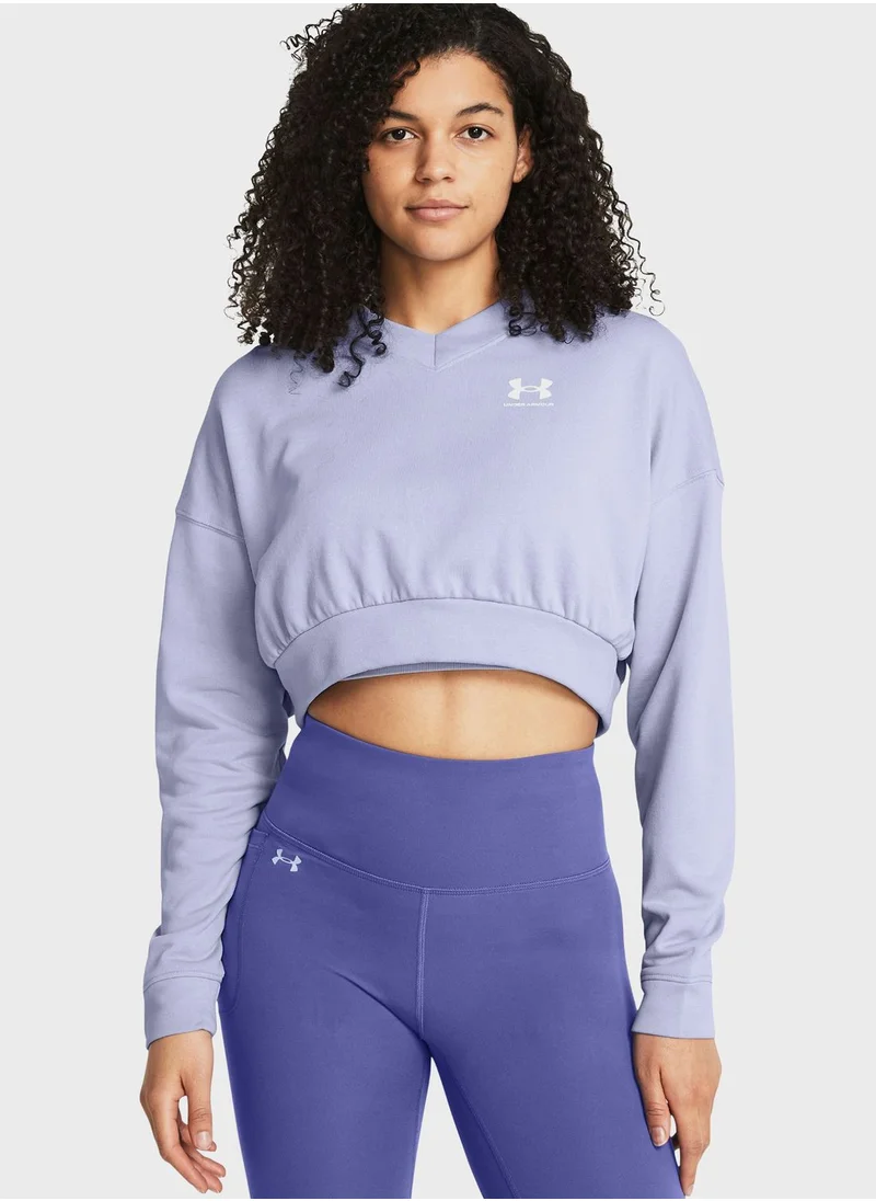 UNDER ARMOUR Rival Terry Oversized Crop Sweatshirt