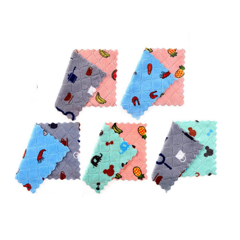 Generic Super Absorbent Kitchen TowelPrinting color random "25x 25cm] Printing color random "25x 25cm]