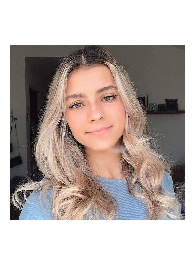 NIBEMINENT Sponge Heatless Curling Rod Headband Blue/Pink - Image 4