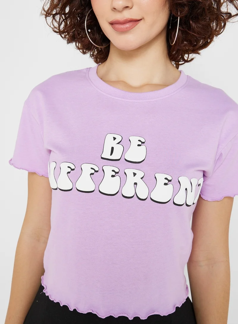 Ginger Lettuce Hem Graphic T-Shirt