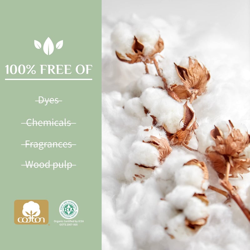 Organyc 100% Organic Cotton Balls for Sensitive Skin, 100 Count - Image 4