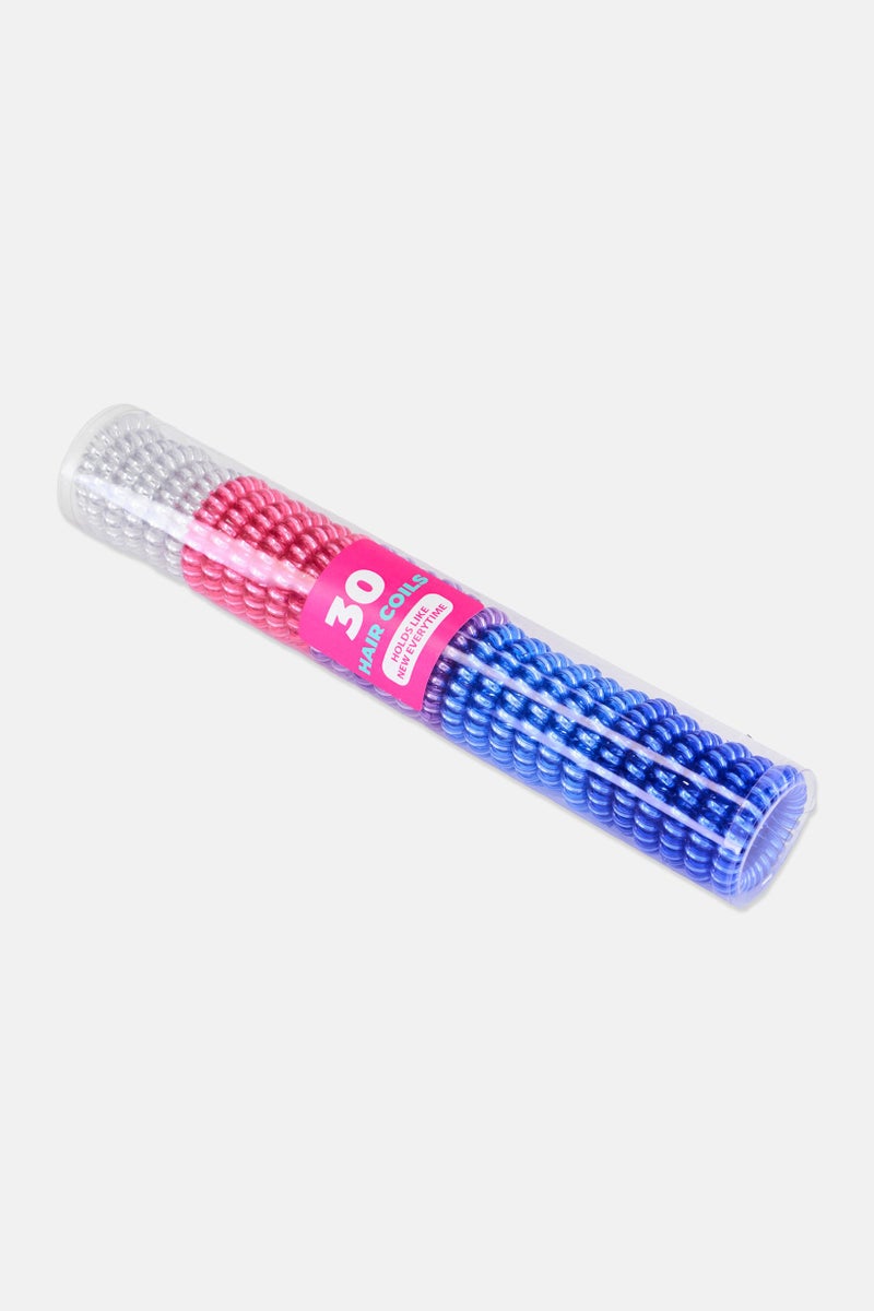 Expressions Kids Girl 30 Pieces Hair Coils, Multicolor - Image 2