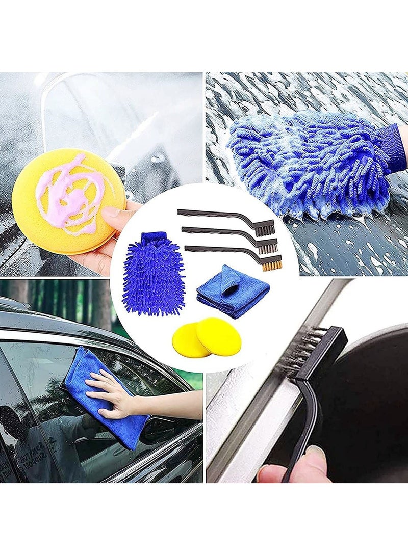 Brush Set Car Cleaning Brushes Power Scrubber Drill Brush for Car Leather Air Vents Rim Cleaning Dirt Dust Clean Tools 17PCS - Image 5