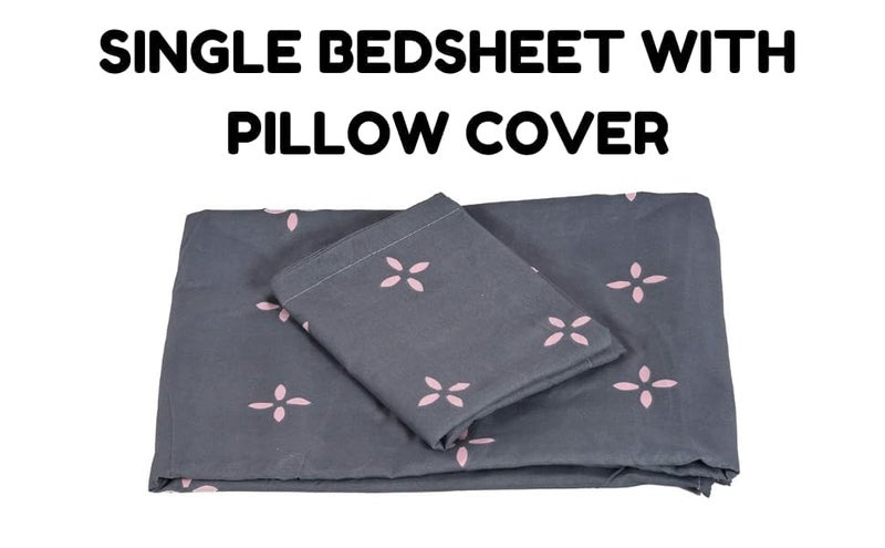 RRC Super Soft Microfiber Cotton AC Comforter Bedding Set Single Bed with 1 Flat bedsheet60X90Inch1 Pillow Cover 17X27Inches1 Comforter60X90Inches3 pc Bedding Set - Image 3