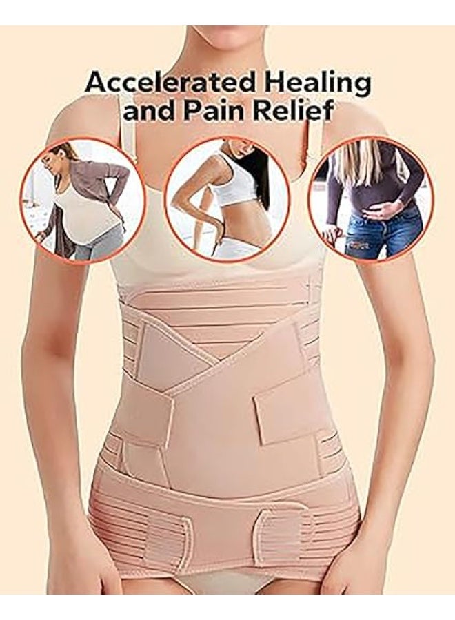 5PLUS Postpartum Belly Wrap 3 in 1 Support Belt One Size Fits All – Postpartum Belly Wrap 3 in 1 Support Belt One Size - Image 3