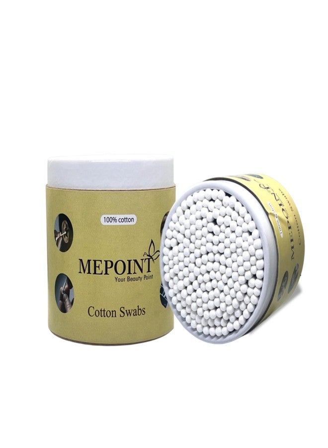 MEPOINT Bamboo Cotton Swabs 200 Count | Compostable & Organic Cotton Bubs, Natural Eco Friendly Biodegradable Wooden Cotton Buds, Plastic-Free (200pcs) - Image 1