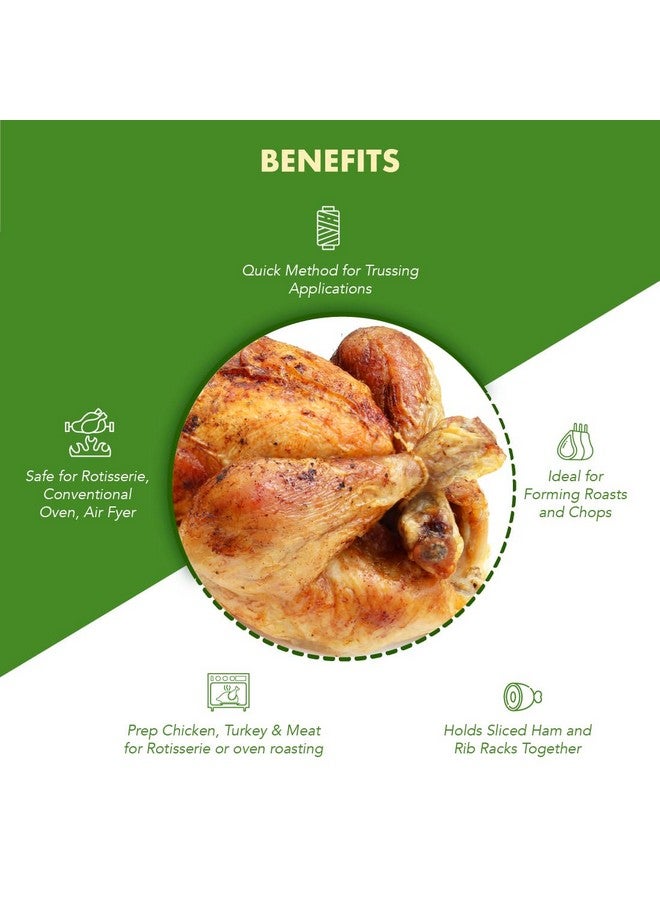 ريجنسي رابس أشرطة الربط، أشرطة مطاطية قطنية مقاس 7 بوصات، عبوة من 200 قطعة، لصنع دجاج مشوي، تحميص الديك الرومي، تشكيل المشويات، ربط الخضروات للبخار - Image 2