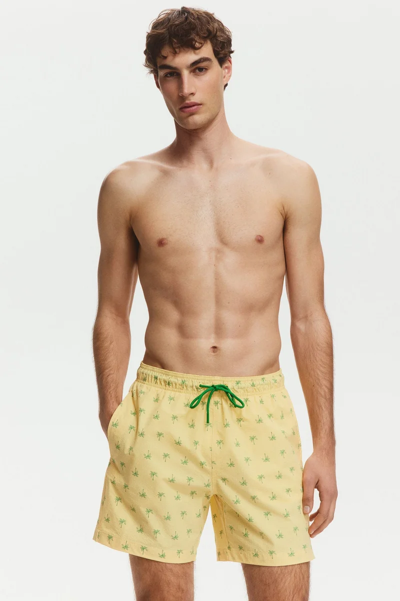 H&M  Seersucker swim shorts for Men | Best Price UAE