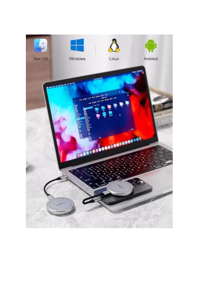 Generic - MagSafe Magnetic rack for Type-C Portable SSD, NVMe Internal SSD 10Gbps MagSafe Technology for Type-C Portable Drive, for NVMe Internal Drive 10Gbps with 256GB NVMe Drive - Image 1