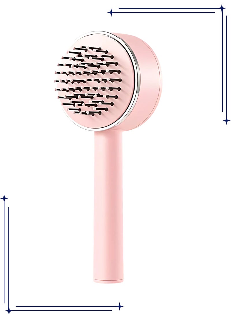 Prime Hairbrush Self Cleaning Hair Dryer Brush for Women Men All Hair Types Portable Hair Comb - Image 1
