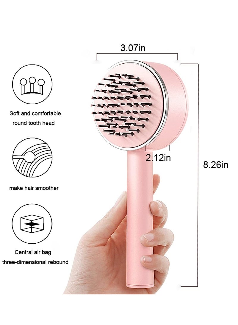 Prime Hairbrush Self Cleaning Hair Dryer Brush for Women Men All Hair Types Portable Hair Comb - Image 3