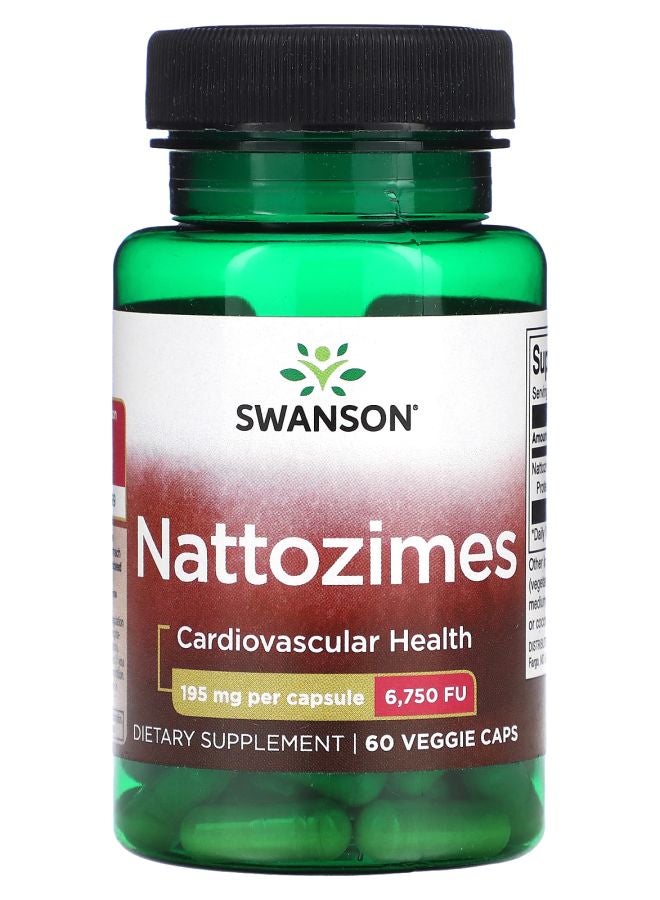 SWANSON Nattozimes 195 mg  60 Veggie Caps